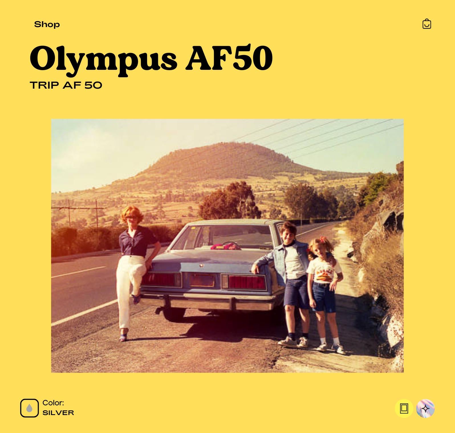 Olympus AF‑50 (Trip AF‑50) 35mm Film Camera | Compact Autofocus | Fully Tested  Working | Vintage Camera Gift - Vintage Polaroid Instant Cameras
