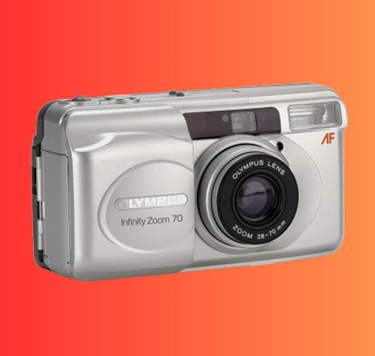 Olympus Infinity Zoom 70 | 35mm Point and Shoot Film Camera | Auto Focus  Built-in Flash | Tested  Working | Vintage Camera Gift