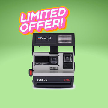 Vintage polaroid 600 lms instant film camera, classic polaroid camera, retro photography, fully tested, working condition, perfect gift