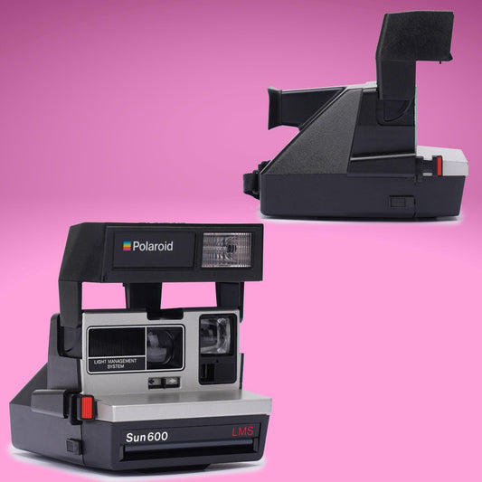Vintage polaroid 600 lms instant film camera, classic polaroid camera, retro photography, fully tested, working condition, perfect gift
