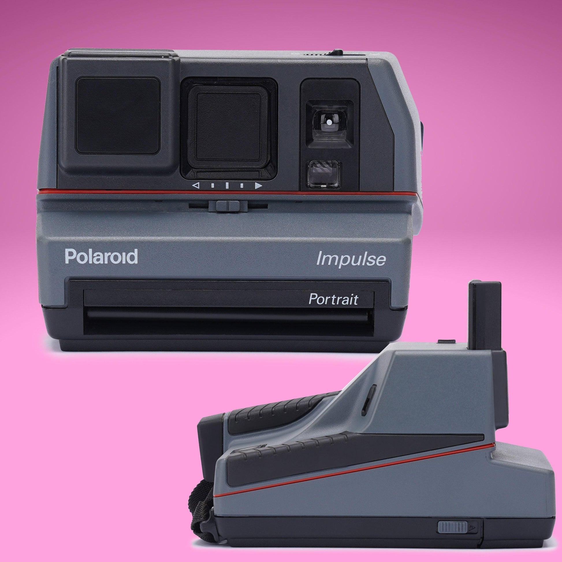 Polaroid impulse portrait camera, grey instant camera, instant vintage camera - Vintage Polaroid Instant Cameras