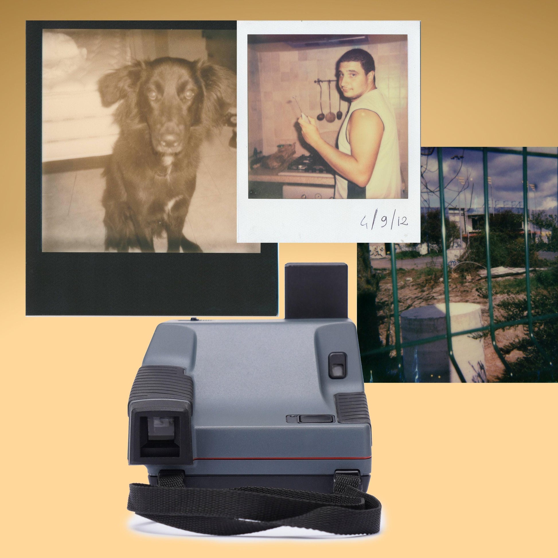 Polaroid impulse portrait camera, grey instant camera, instant vintage camera - Vintage Polaroid Instant Cameras