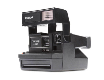 Polaroid onestep flash instant camera, vintage polaroid 600 series, fully refurbished, classic instant photography camera
