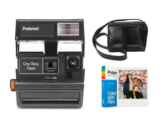 Polaroid onestep flash instant camera, vintage polaroid 600 series, fully refurbished, classic instant photography camera