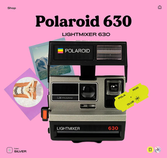 Polaroid 630 Lightmixer — 600 Series Instant Camera, Built-In Flash, Tested Working, Retro Point-and-Shoot