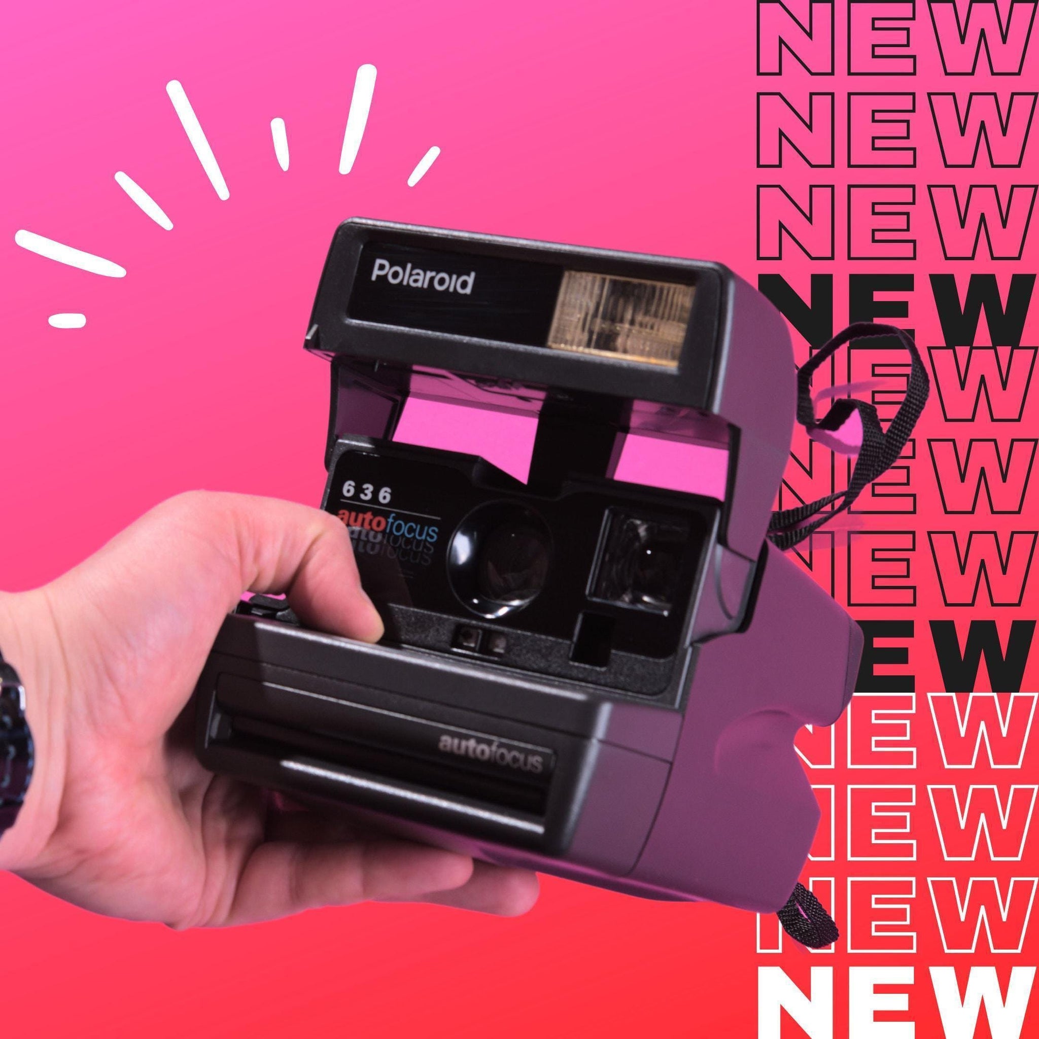 Polaroid 636 Sofortbildkamera mit Autofokus – Perfektes Geschenk für Anfänger, benutzerfreundliche Vintage-Kamera, 600-Film-kompatibel