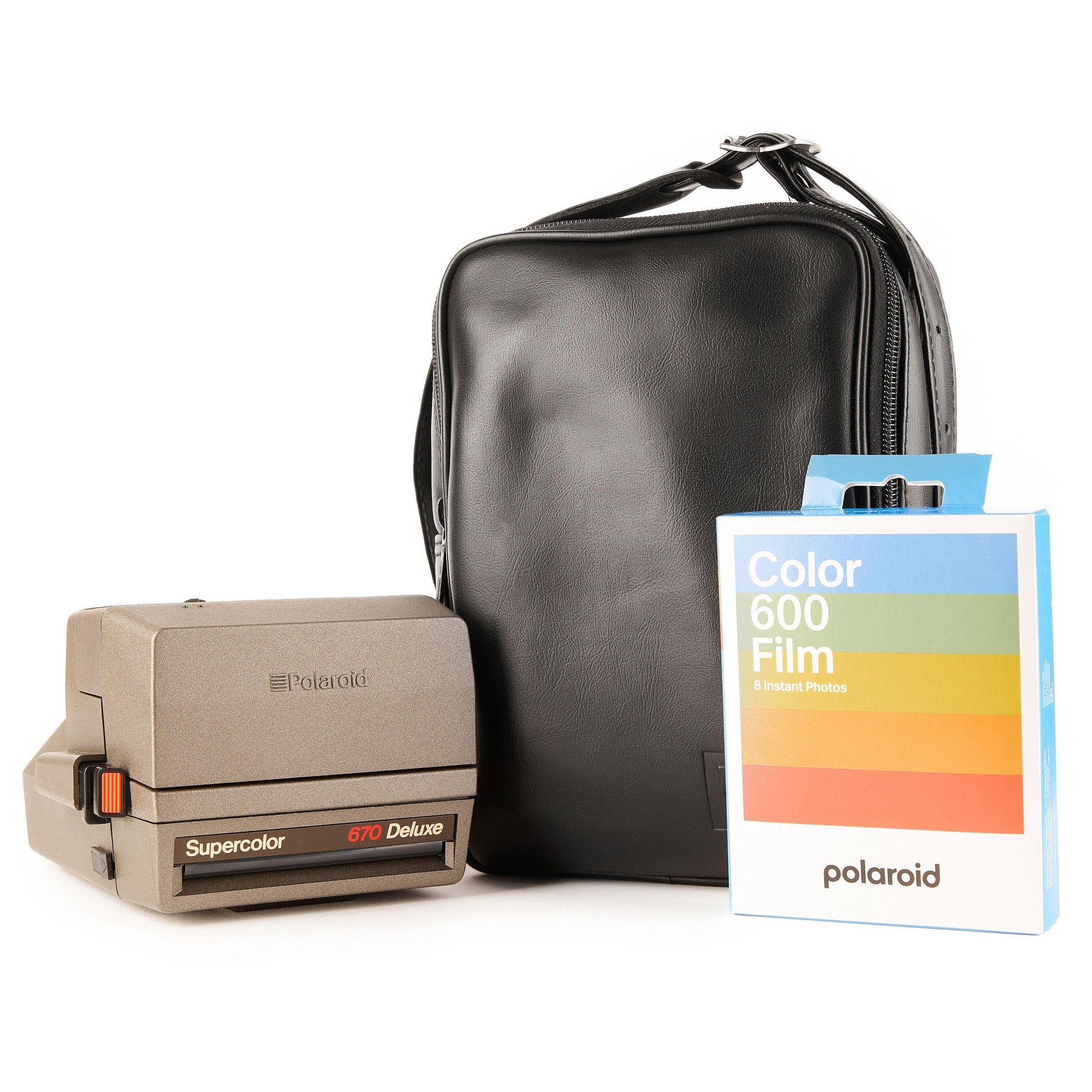 Polaroid camera leather bag for 600-type cameras bag only! - Vintage Polaroid Instant Cameras