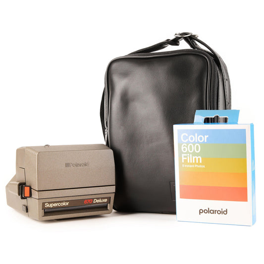 Шкіряна сумка Polaroid тільки для фотокамер типу 600!