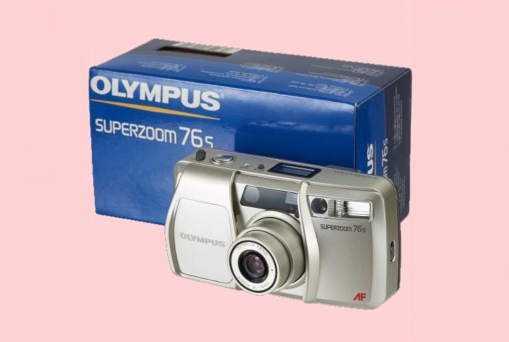 Olympus 76s 35mm zoom film camera | tested vintage point & shoot | classic analog compact camera for retro photography - Vintage Polaroid Instant Cameras
