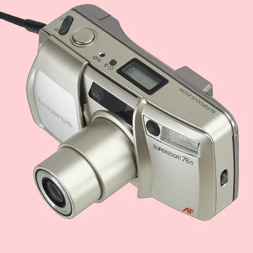 Olympus 76s 35mm zoom film camera | tested vintage point & shoot | classic analog compact camera for retro photography - Vintage Polaroid Instant Cameras