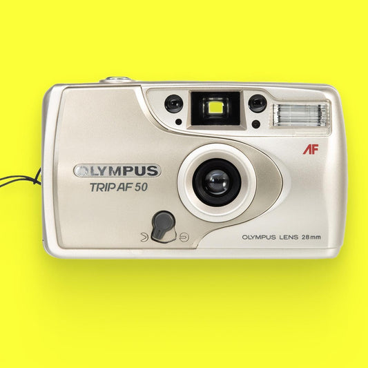 Custom Text Print, Olympus Trip AF-50 — 35mm Point-and-Shoot Film Camera, Autofocus Lens, Built-In Flash, Tested & Ready, Photography gift