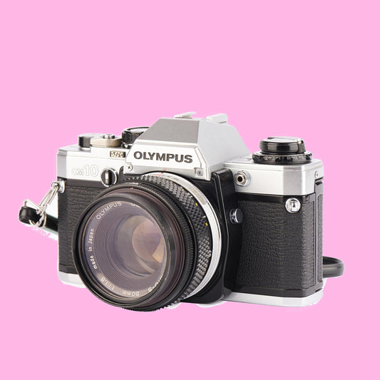 Olympus om-10 35mm slr film camera | vintage manual camera | tested  working | classic analog camera | gift for photographer
