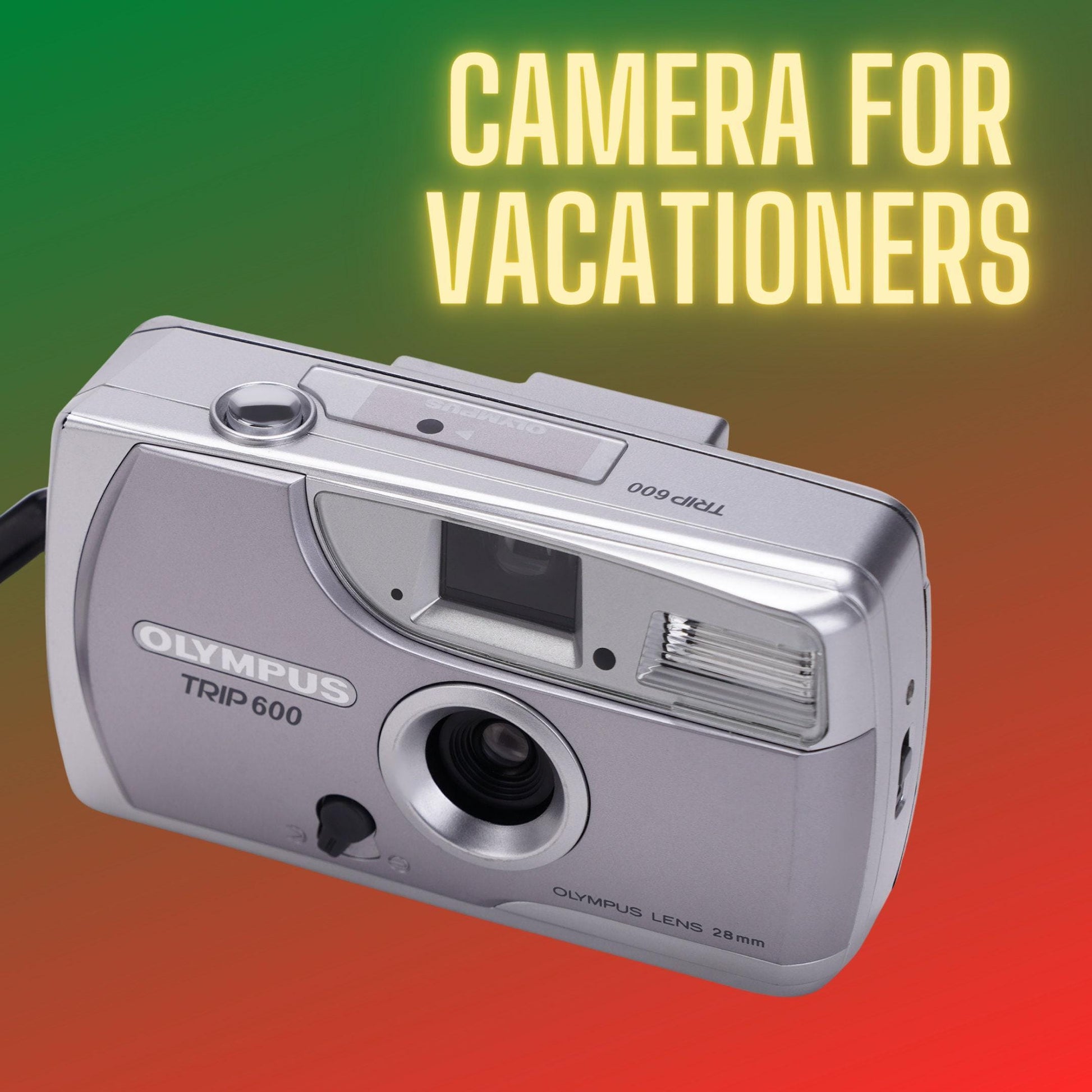 Olympus trip 600 film camera, vintage olympus 35mm camera, point and shoot, fixed focus, working film camera - Vintage Polaroid Instant Cameras