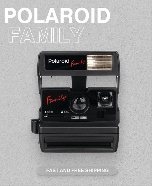 Polaroid 636 Close Up Family Edition – classic 600 instant film camera with built-in flash and close-up lens, tested & ready to use