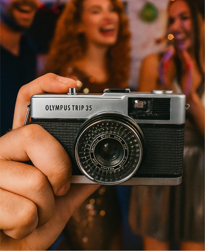 Olympus Trip 35 camera – Vintage 35mm Film Camera, Fully Tested, Solar-Powered Light Meter, Classic Retro Analog Camera for Collectors - Vintage Polaroid Instant Cameras