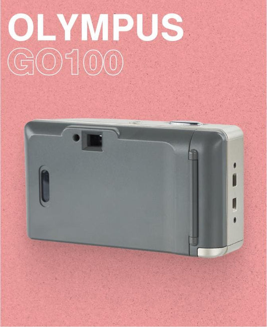 Olympus Go 100 – Vintage 35mm Point and Shoot Film Camera, Built-In Flash, Tested, Retro Compact Camera for Travel , Christmas gift
