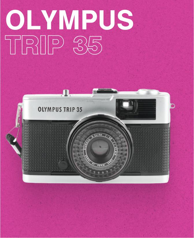 Olympus Trip 35 camera – Vintage 35mm Film Camera, Fully Tested, Solar-Powered Light Meter, Classic Retro Analog Camera for Collectors - Vintage Polaroid Instant Cameras