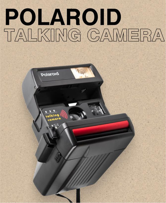 Polaroid 600 Talking Camera — Vintage Instant Camera, Built-In Voice Prompts, 110mm Lens, Flash, Tested & Ready