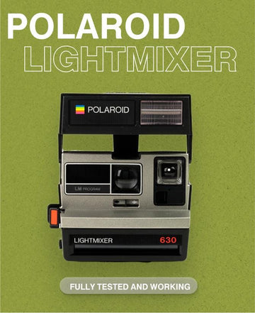 Polaroid 630 Lightmixer — 600 Instant Film Camera, Built-In Flash, Tested Working, Retro Point-and-Shoot