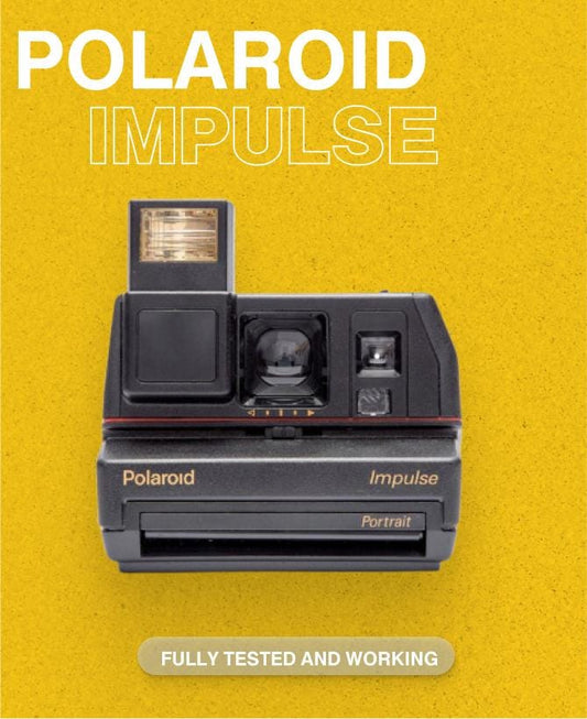 Polaroid Impulse Portrait (Black) — 600 Instant Film Camera, Built-In Flash, Close-Up Lens Tested Camera - Photographer gift