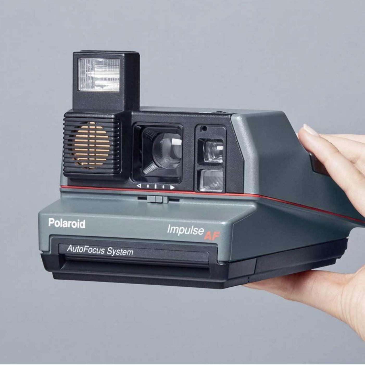 Polaroid 600, Polaroid Impulse AF (Grey) — 600 Instant Film Camera, Autofocus, Built-In Flash, Tested, Photographer gift