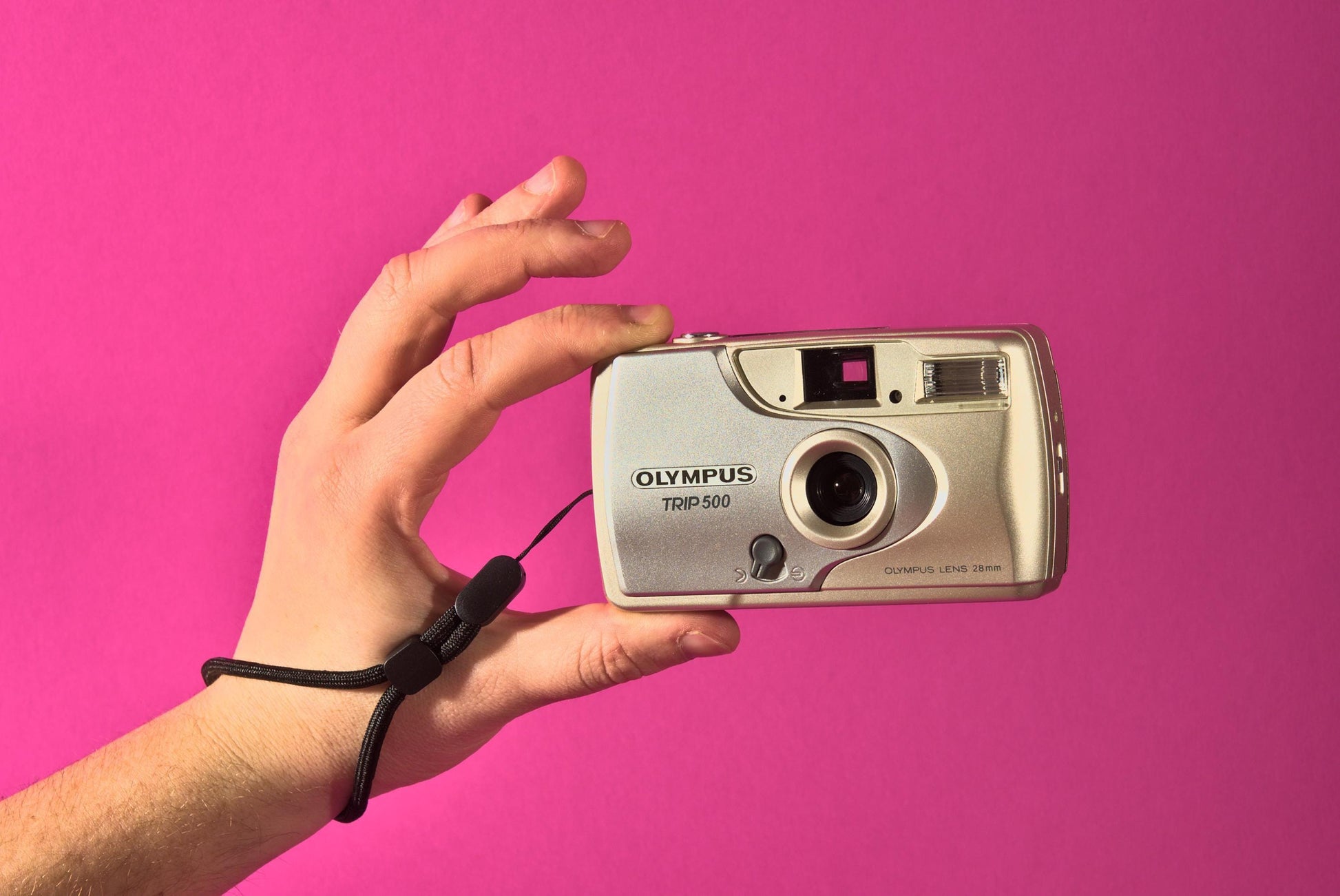 Olympus trip 500 35mm film camera with your text | compact point and shoot | tested  working | vintage camera gift | beginner friendly - Vintage Polaroid Instant Cameras