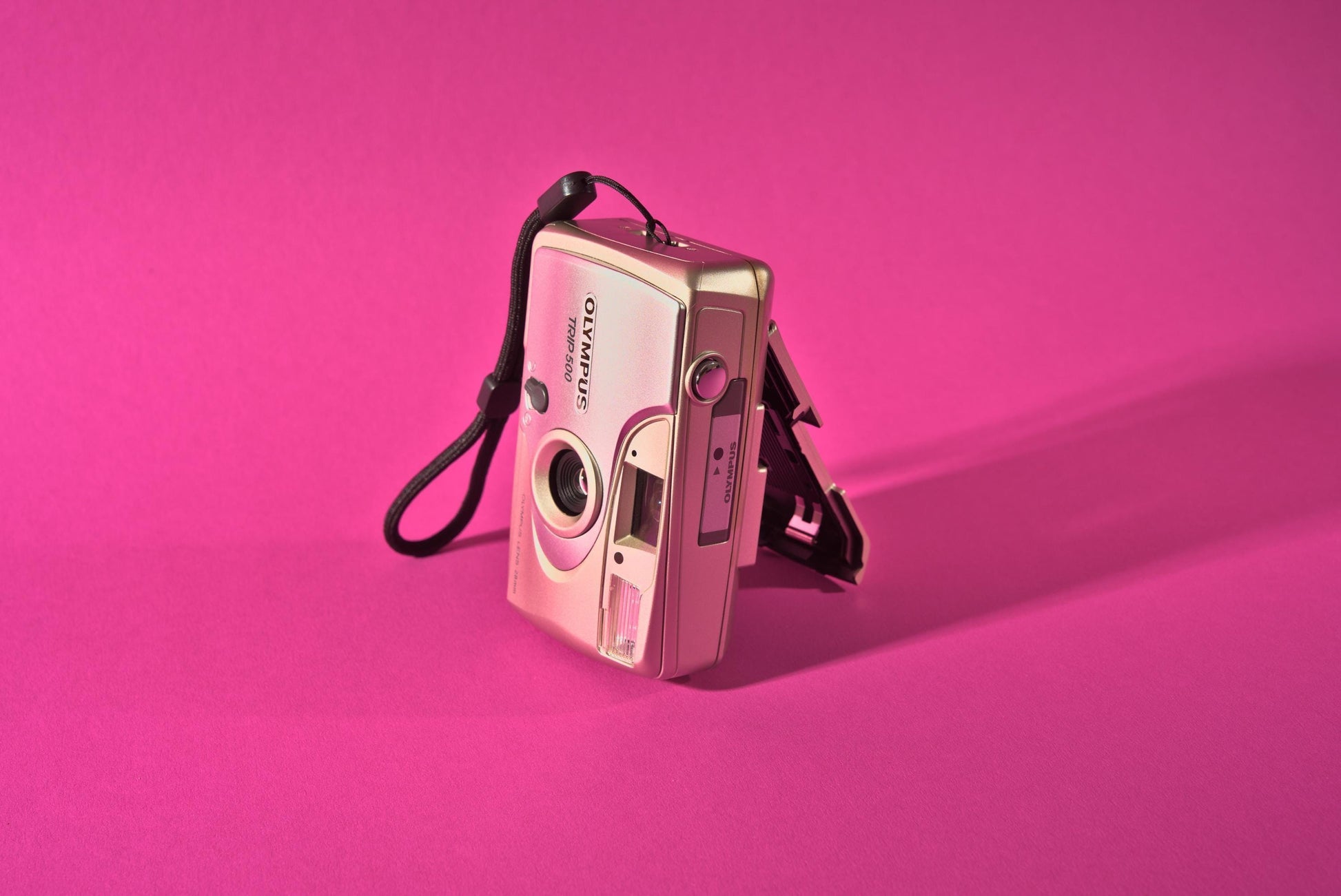 Olympus trip 500 35mm film camera with your text | compact point and shoot | tested  working | vintage camera gift | beginner friendly - Vintage Polaroid Instant Cameras