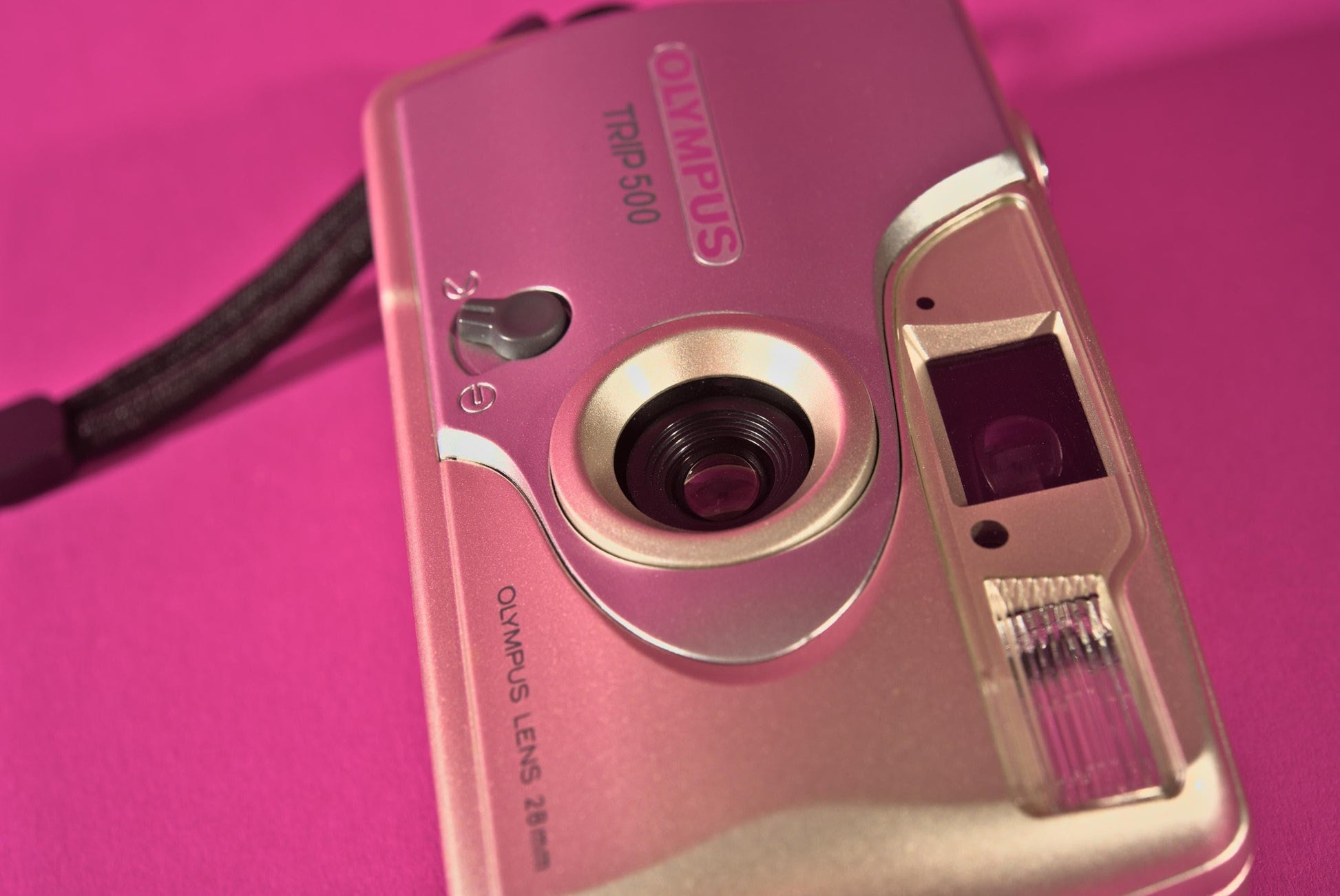 Olympus trip 500 35mm film camera with your text | compact point and shoot | tested  working | vintage camera gift | beginner friendly - Vintage Polaroid Instant Cameras