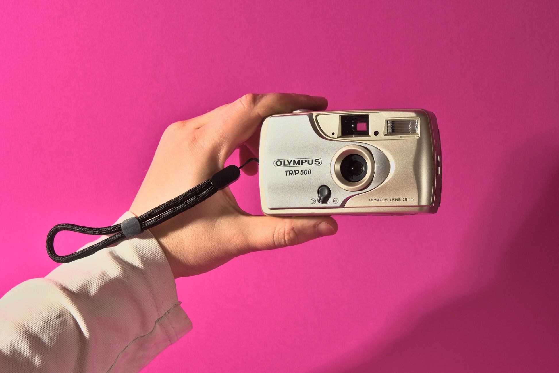 Olympus trip 500 35mm film camera with your text | compact point and shoot | tested  working | vintage camera gift | beginner friendly - Vintage Polaroid Instant Cameras