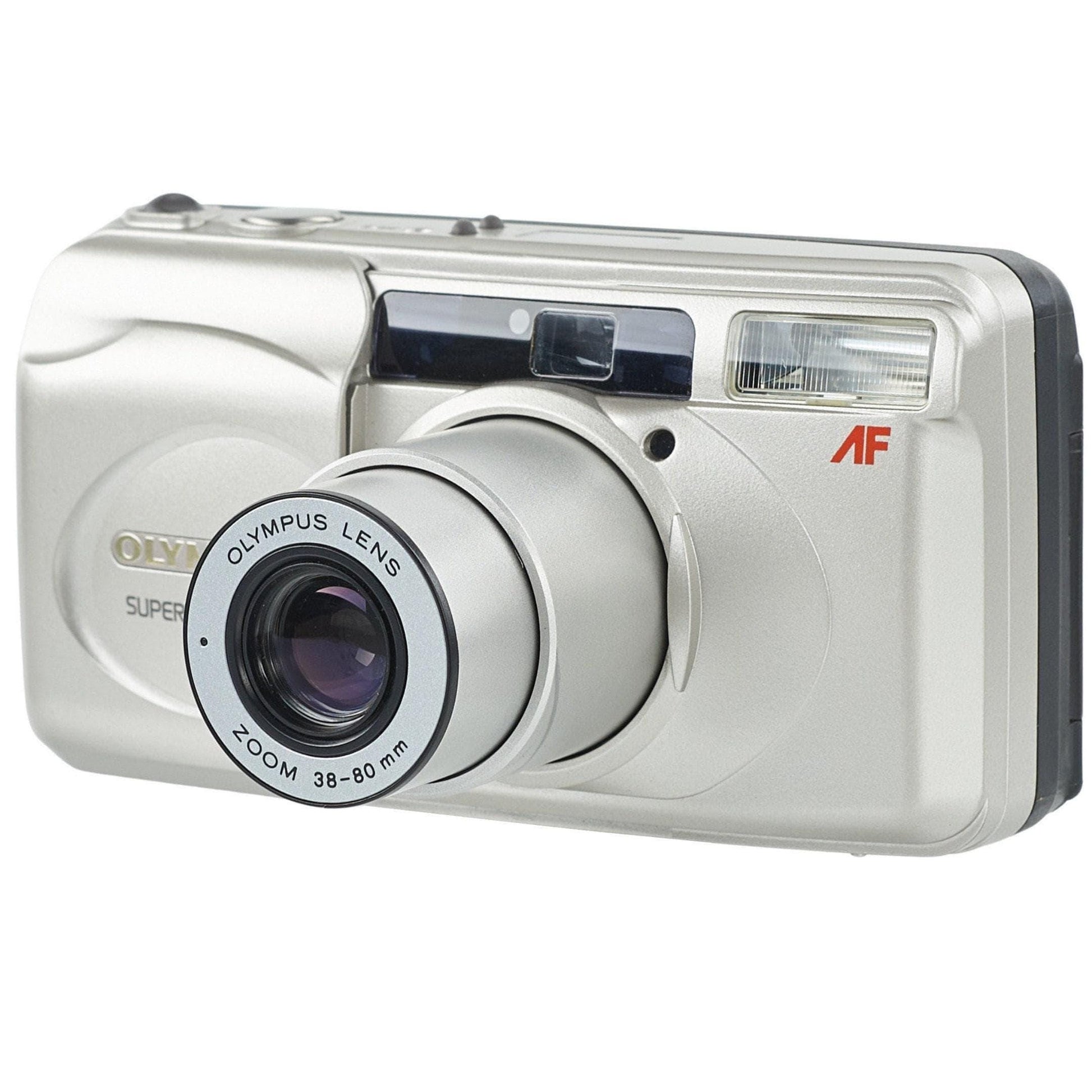 Olympus superzoom 80g – vintage 35mm film camera, point & shoot, autofocus, built-in flash, retro photography, fully tested, working camera - Vintage Polaroid Instant Cameras