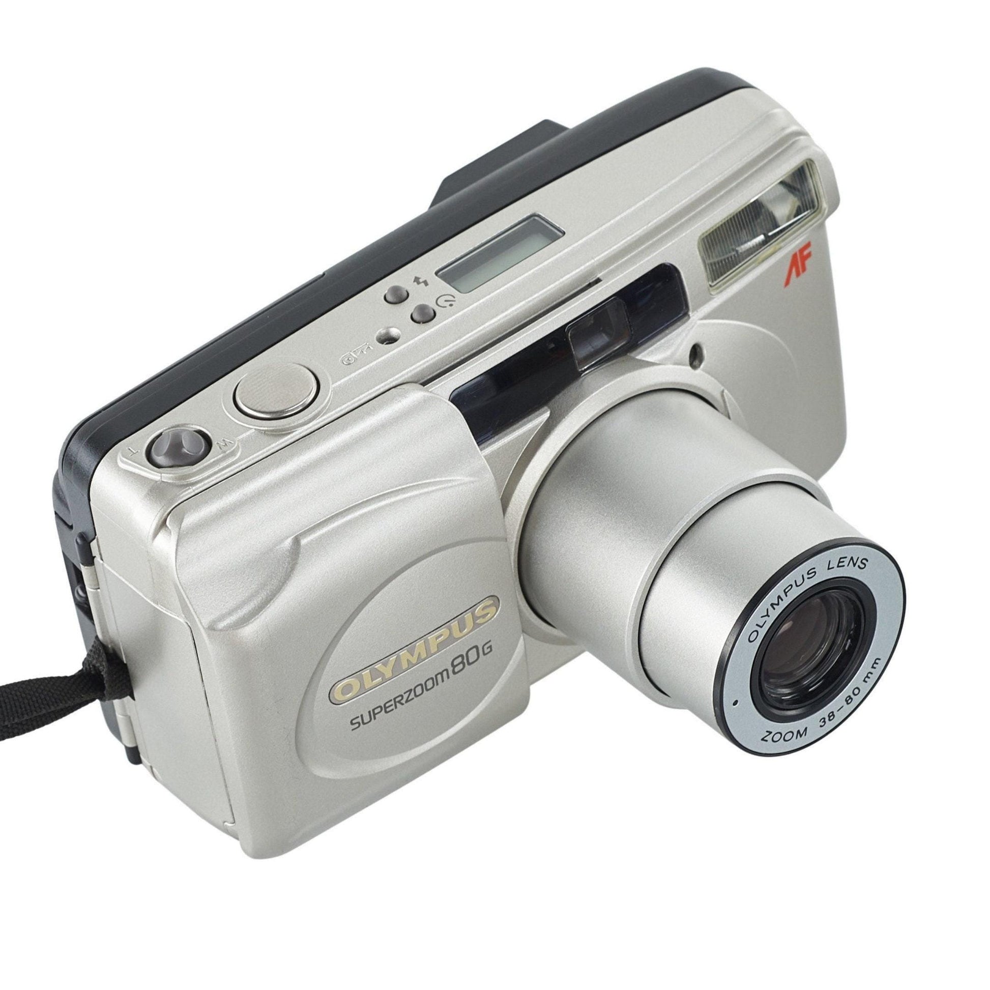Olympus superzoom 80g – vintage 35mm film camera, point & shoot, autofocus, built-in flash, retro photography, fully tested, working camera - Vintage Polaroid Instant Cameras