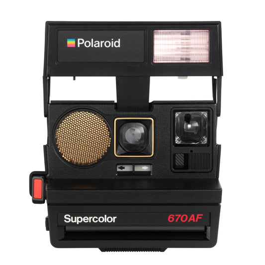 Polaroid 670 af instant film camera | autofocus 600 type camera | vintage point  shoot | tested  working | custom print with your text - Vintage Polaroid Instant Cameras