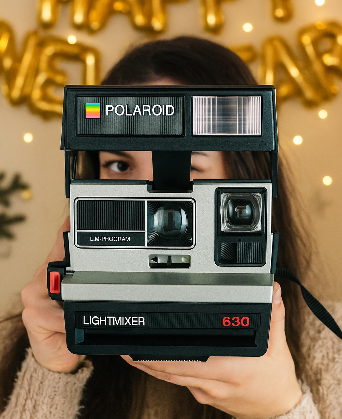 Polaroid Lightmixer 630 – Vintage 1980s Instant Film Camera | Classic Collectible Polaroid 600 - Vintage Polaroid Instant Cameras