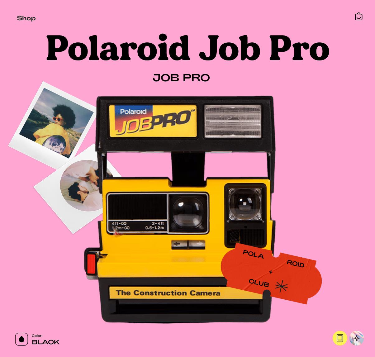 Polaroid Job Pro 600 – Vintage Instant Camera (Tested & Working) - Vintage Polaroid Instant Cameras