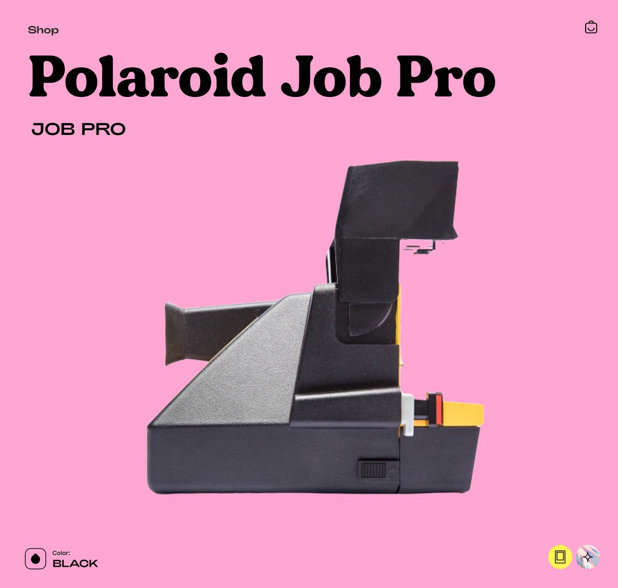 Polaroid Job Pro 600 – Vintage Instant Camera (Tested & Working) - Vintage Polaroid Instant Cameras