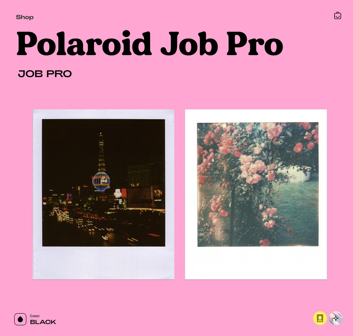 Polaroid Job Pro 600 – Vintage Instant Camera (Tested & Working) - Vintage Polaroid Instant Cameras
