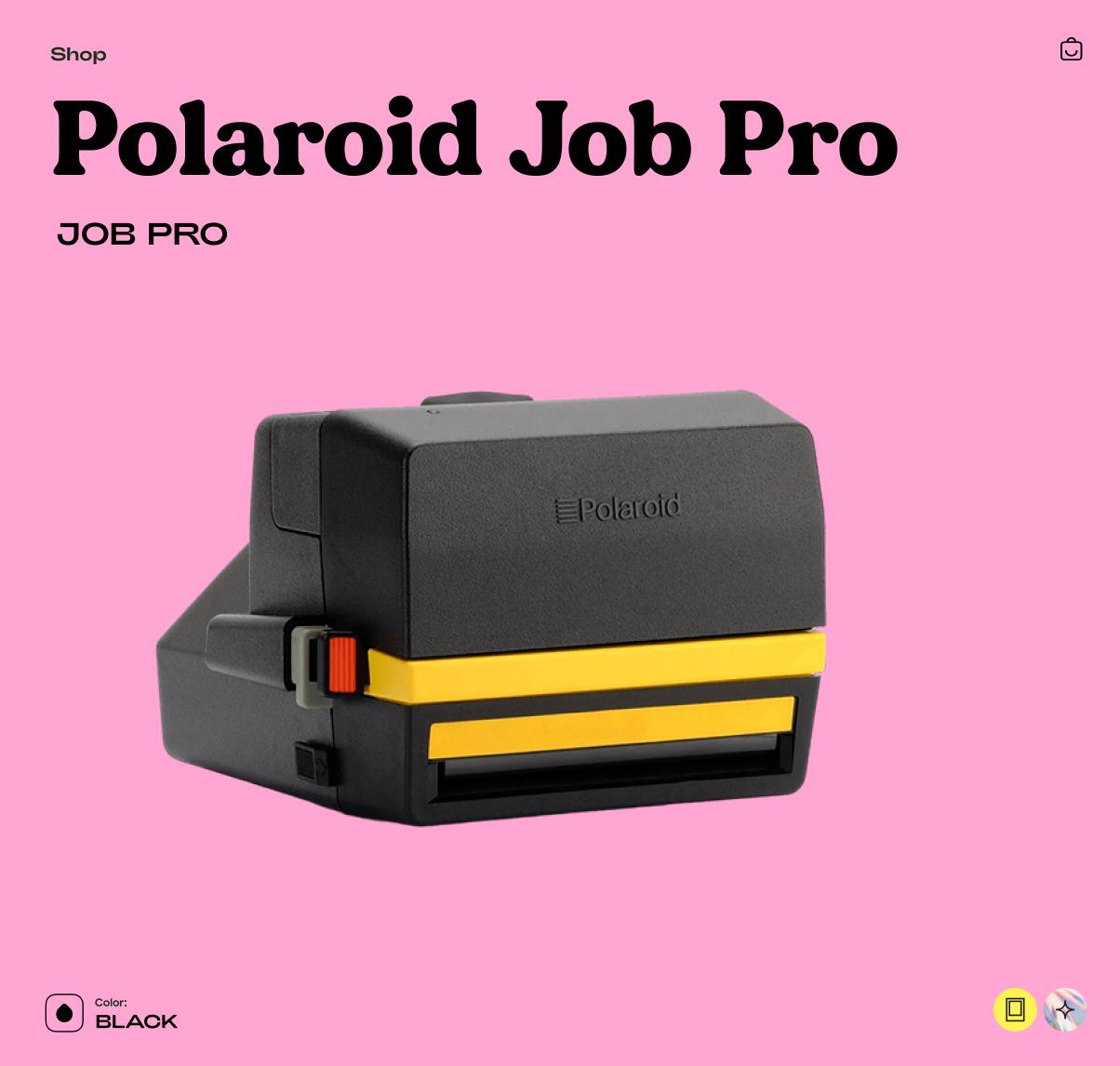 Polaroid Job Pro 600 – Vintage Instant Camera (Tested & Working) - Vintage Polaroid Instant Cameras