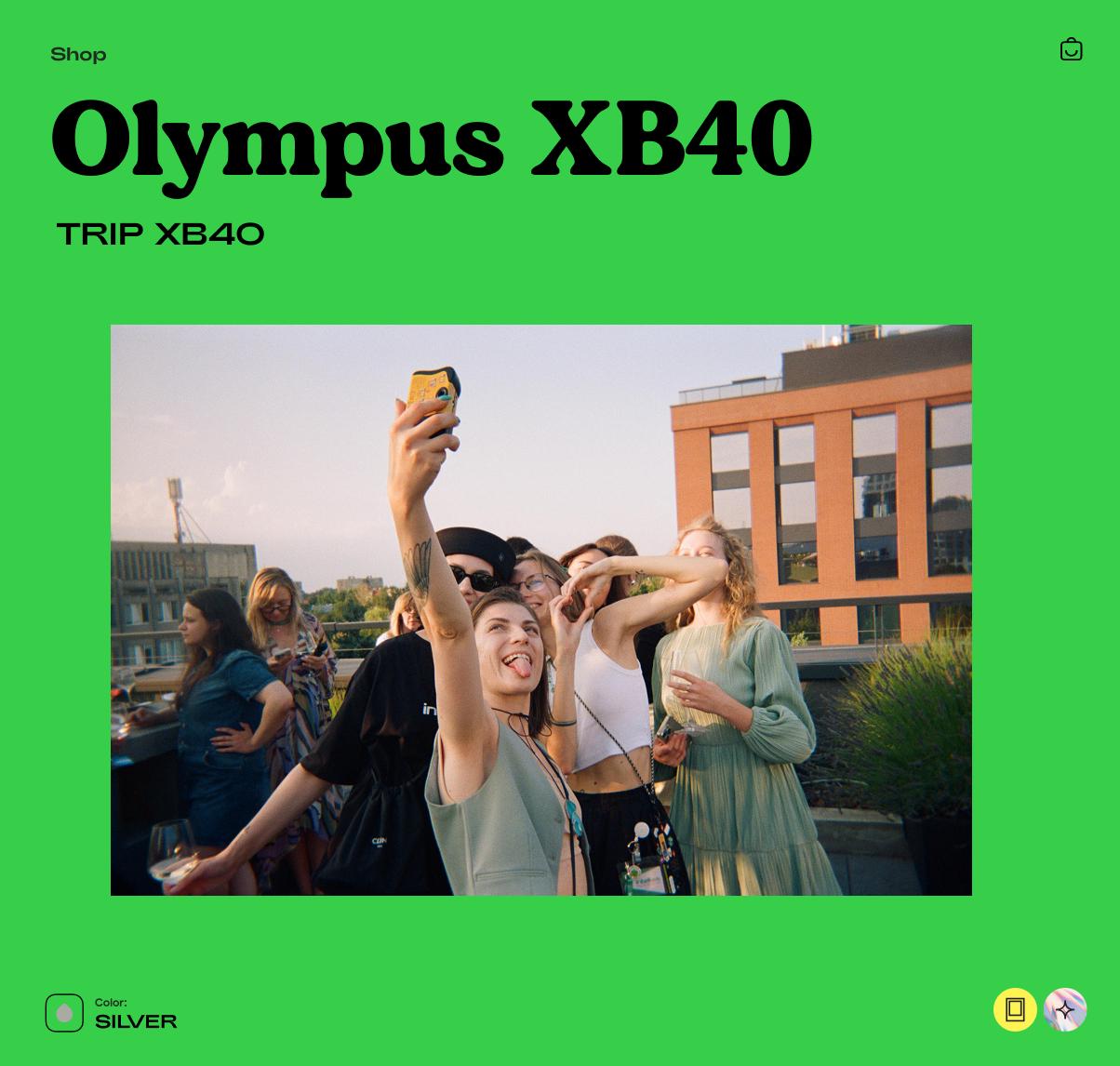Olympus XB40 AF 35mm Film Camera | Vintage Point and Shoot with Autofocus & Flash | Tested Working Retro Camera Gift - Vintage Polaroid Instant Cameras