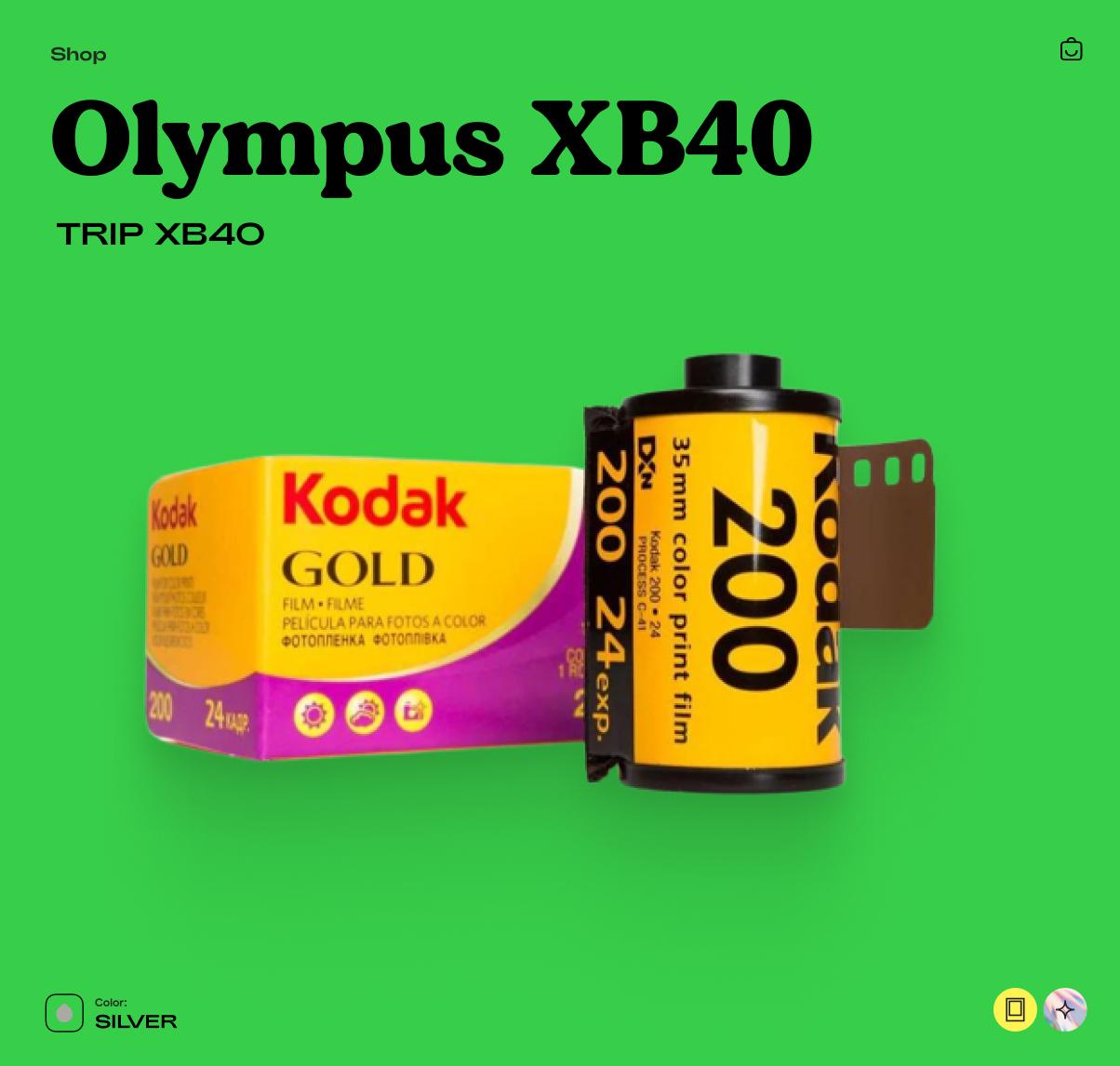 Olympus XB40 AF 35mm Film Camera | Vintage Point and Shoot with Autofocus & Flash | Tested Working Retro Camera Gift - Vintage Polaroid Instant Cameras
