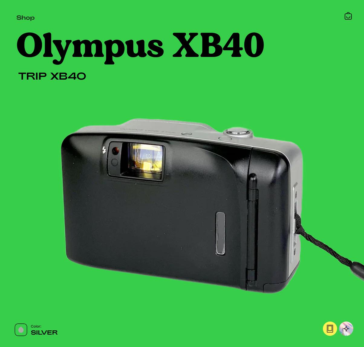 Olympus XB40 AF 35mm Film Camera | Vintage Point and Shoot with Autofocus & Flash | Tested Working Retro Camera Gift - Vintage Polaroid Instant Cameras