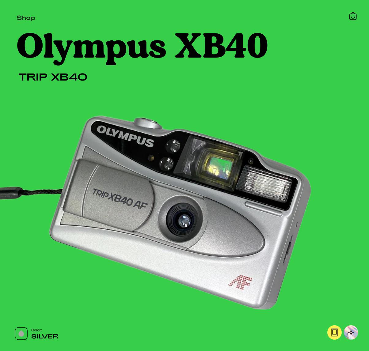 Olympus XB40 AF 35mm Film Camera | Vintage Point and Shoot with Autofocus & Flash | Tested Working Retro Camera Gift - Vintage Polaroid Instant Cameras