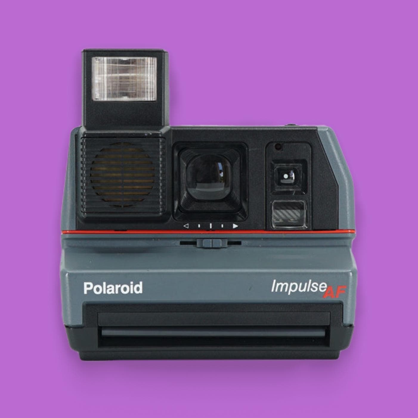 Polaroid 600, polaroid impulse af (grey) — 600 instant film camera, autofocus, built-in flash, tested, photographer gift - Vintage Polaroid Instant Cameras