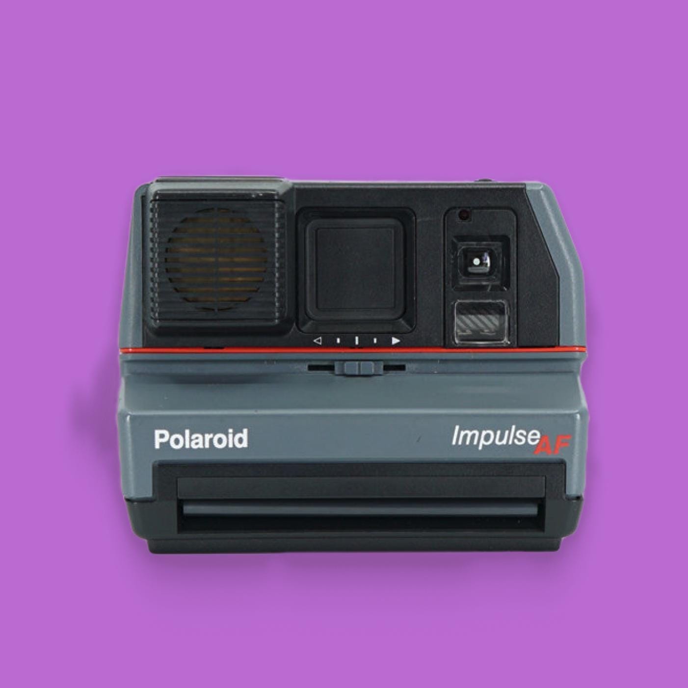 Polaroid 600, polaroid impulse af (grey) — 600 instant film camera, autofocus, built-in flash, tested, photographer gift - Vintage Polaroid Instant Cameras