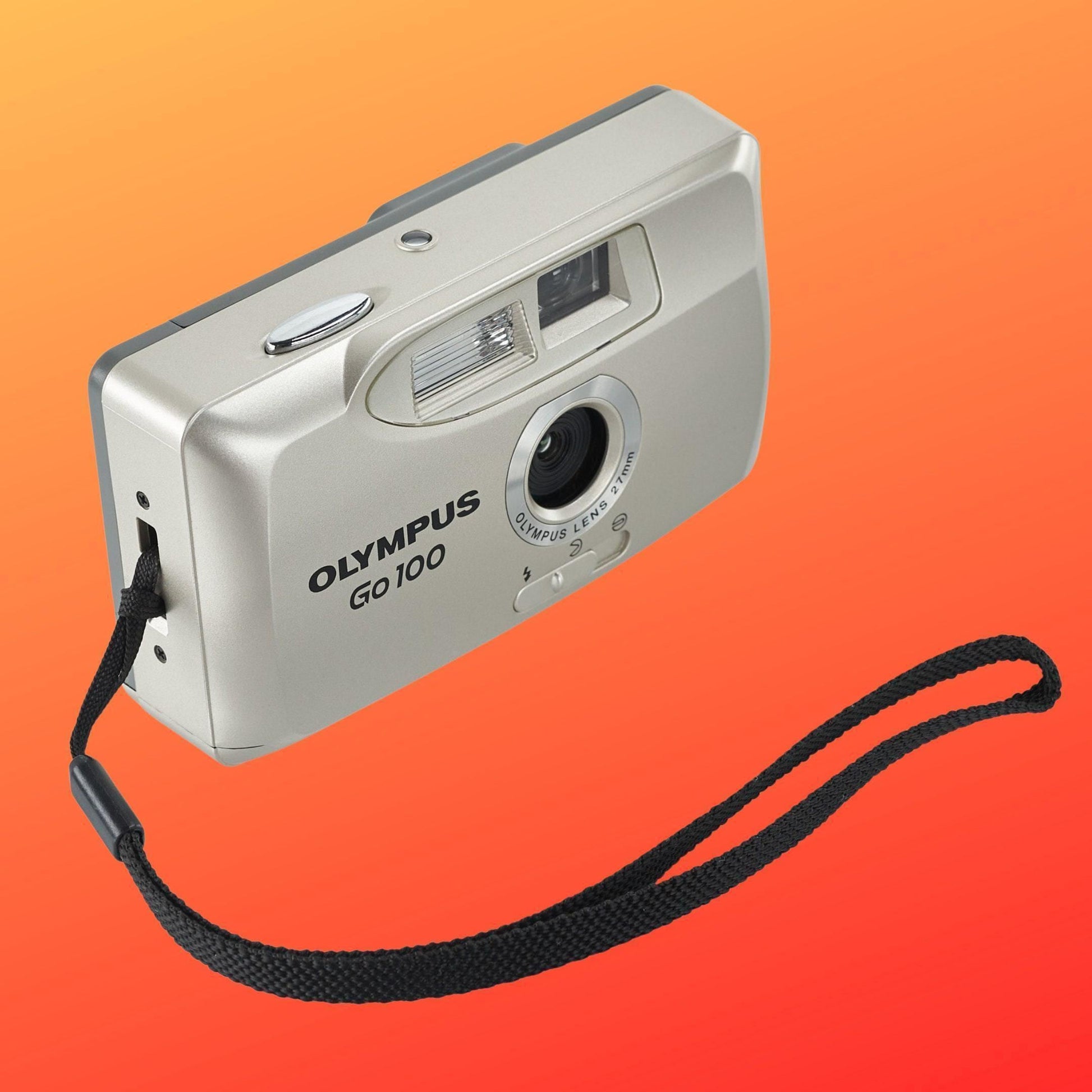 Custom print with your text, olympus go 100 vintage camera - point and shoot 35mm film camera  - tested & working -  photography lovers - Vintage Polaroid Instant Cameras