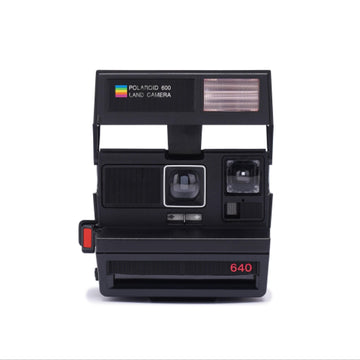 Custom camera,vintage polaroid 640 instant camera - classic 600 film camera with built-in flash, fixed focus lens - Vintage Polaroid Instant Cameras