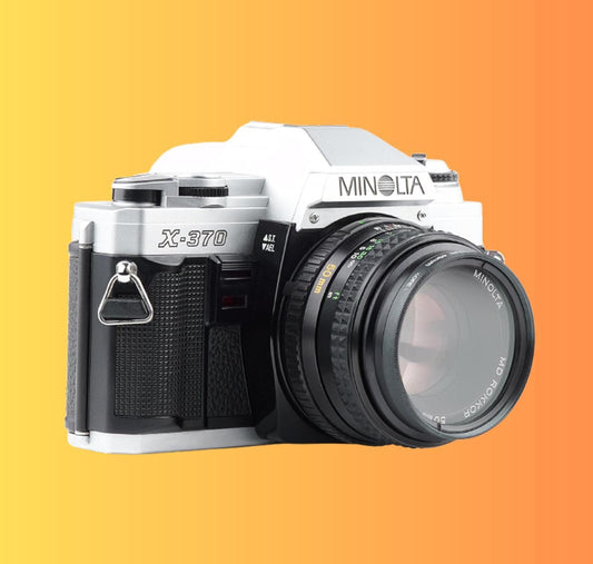 Minolta x-370 35mm film camera | vintage slr with manual  auto modes | fully tested  working | great for beginners & collectors - Vintage Polaroid Instant Cameras