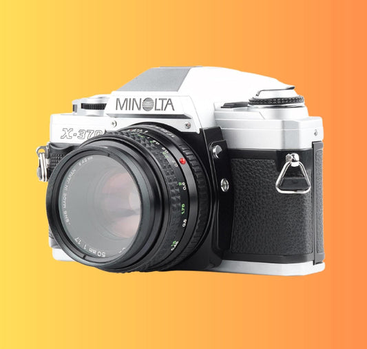 Minolta x-370 35mm film camera | vintage slr with manual  auto modes | fully tested  working | great for beginners & collectors