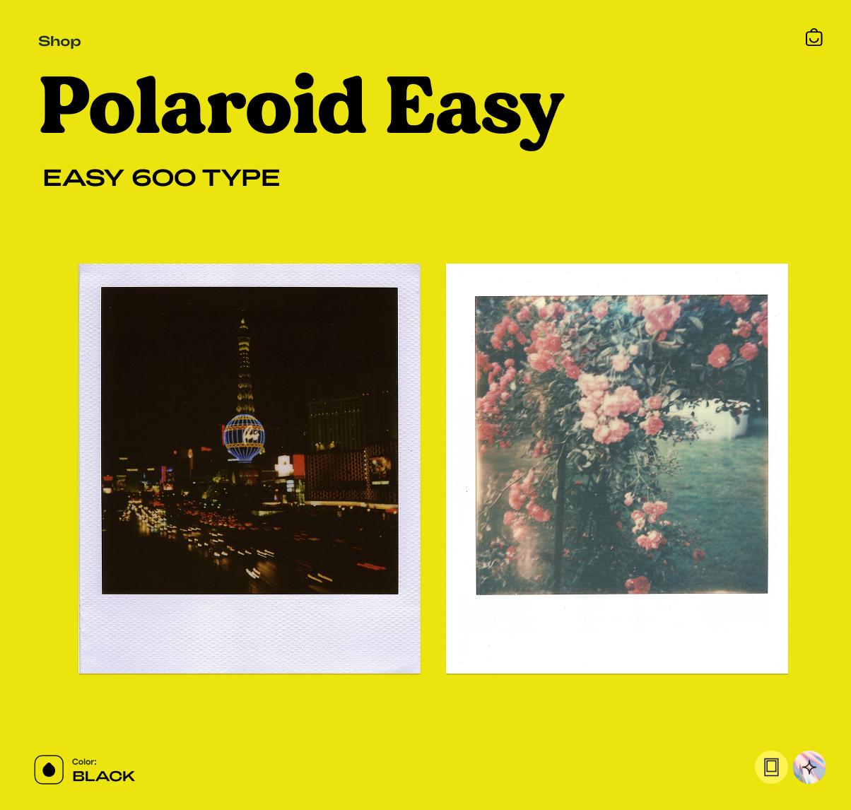 Polaroid Easy 600 Instant Camera | 600 Film | Retro Vintage Polaroid | Tested Working - Vintage Polaroid Instant Cameras