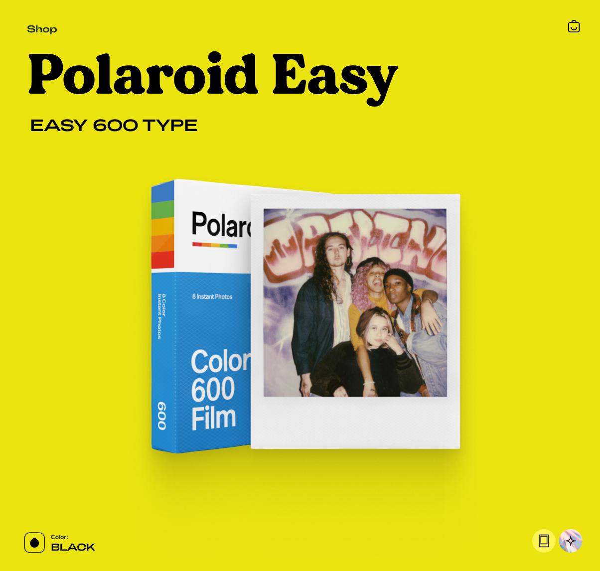 Polaroid Easy 600 Instant Camera | 600 Film | Retro Vintage Polaroid | Tested Working - Vintage Polaroid Instant Cameras