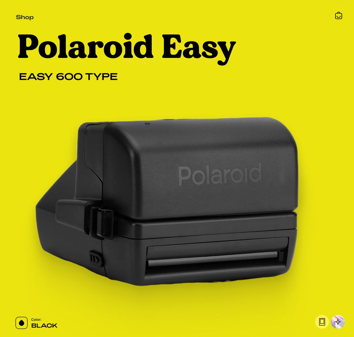 Polaroid Easy 600 Instant Camera | 600 Film | Retro Vintage Polaroid | Tested Working - Vintage Polaroid Instant Cameras